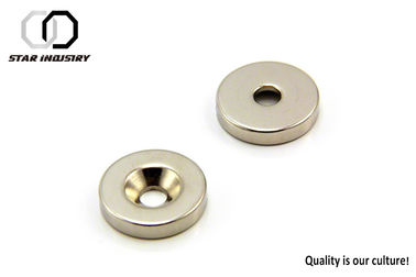 D25.4 magneti del disco svasati N40 del × 6.35mm con affidabilità di livello di foro di 5mm